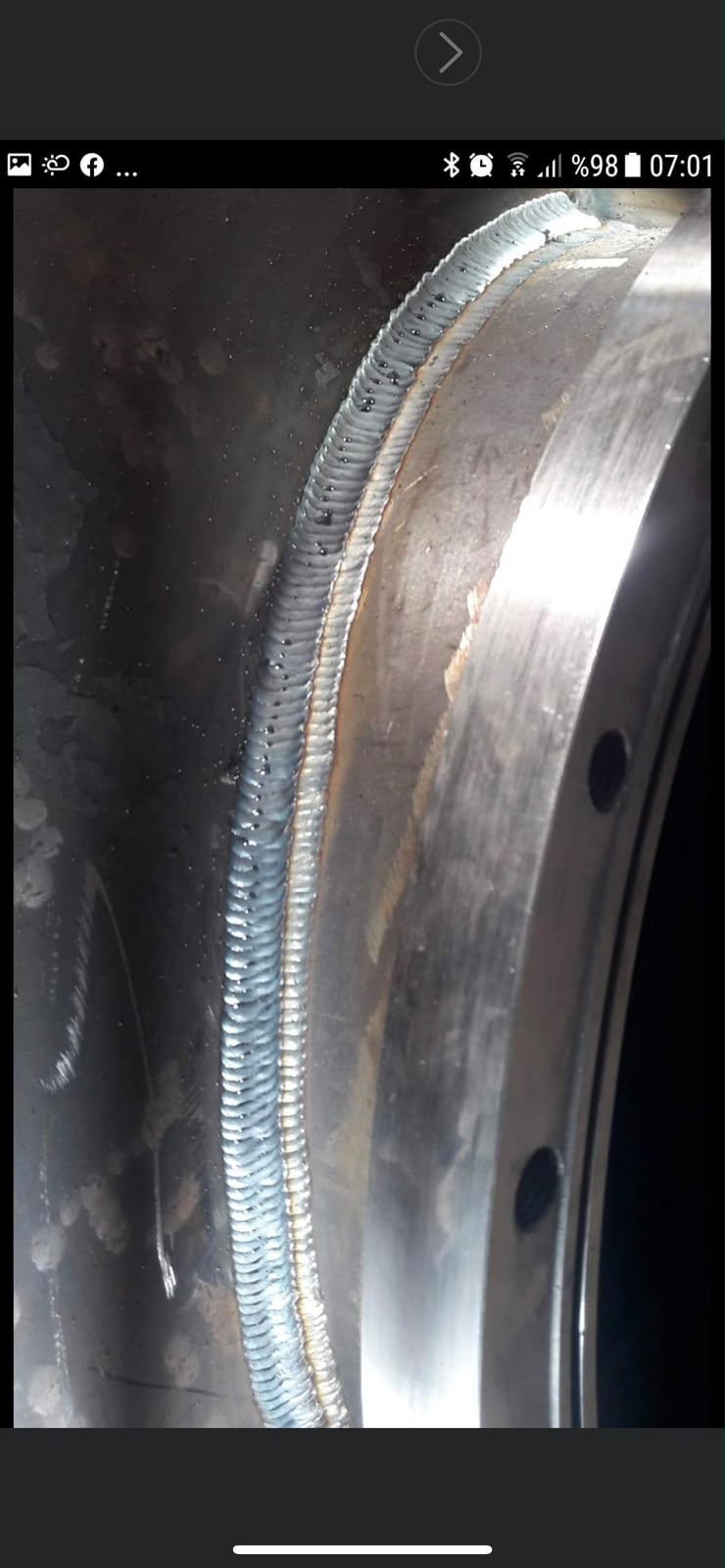 Soldadura Circunferencial de Flange